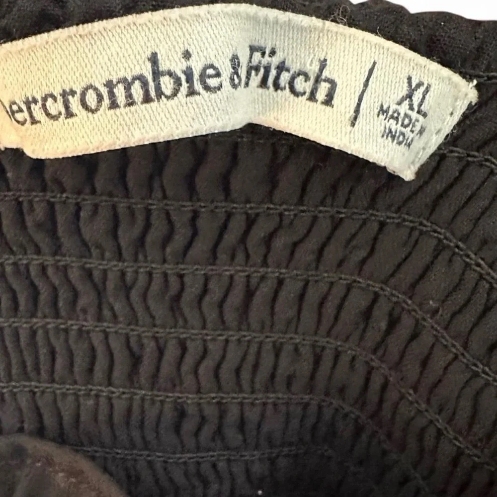 Abercrombie & Fitch XL Black Long Sleeve Mini Dress - Picture 5 of 6